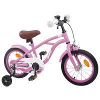 Produktbild för Barncykel 16 Tum för 4-6 år gamla Ljusrosa