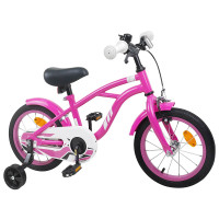 Produktbild för Barncykel 12 Tum för 2-4 åringar Mörkrosa