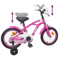 Produktbild för Barncykel 12 Tum för 2-4 åringar Mörkrosa