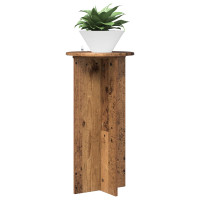 Produktbild för Växtställ 2 pcs Gammalt trä 40 x 40 x 80 cm Konstruerat trä