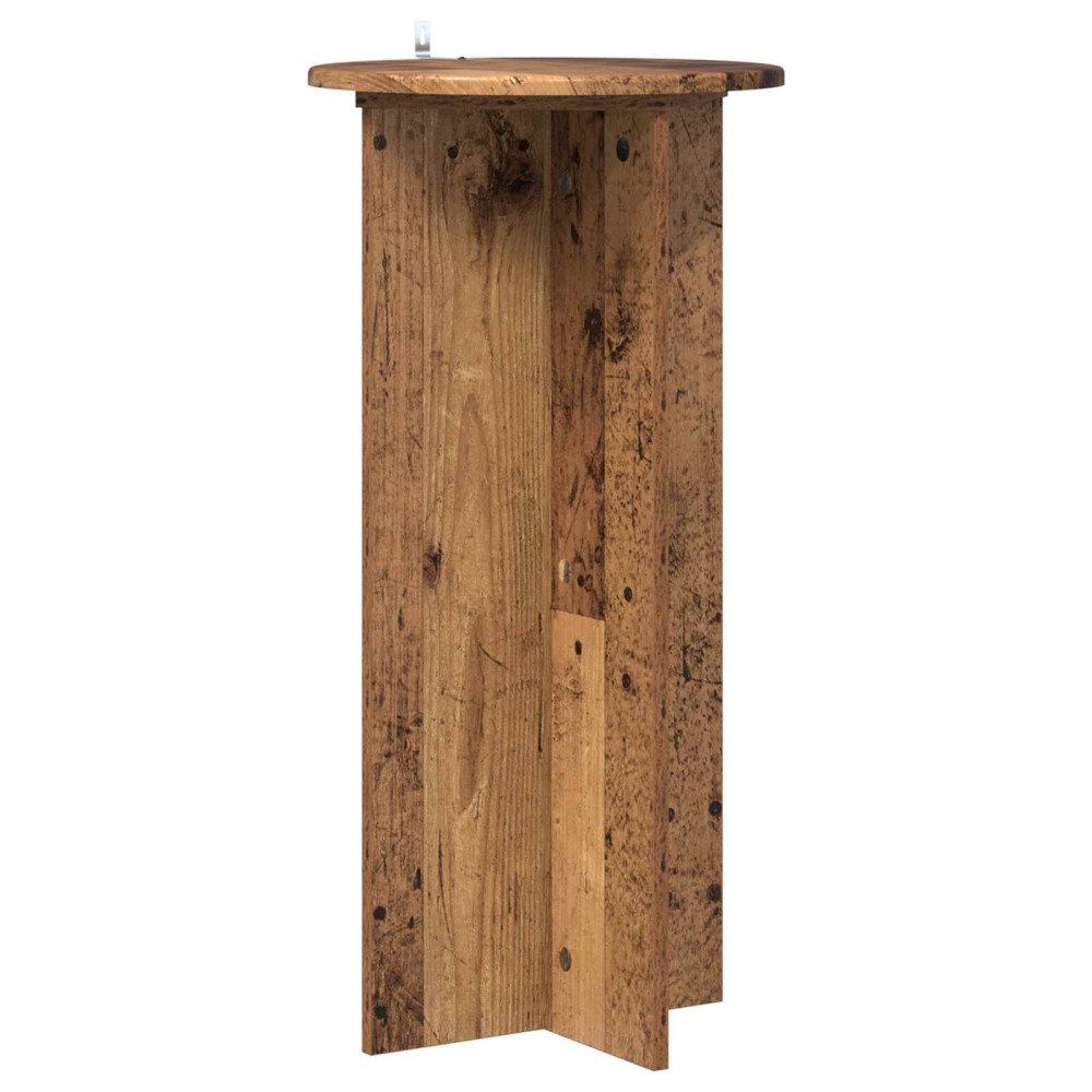 Produktbild för Växtställ 2 pcs Gammalt trä 40 x 40 x 80 cm Konstruerat trä