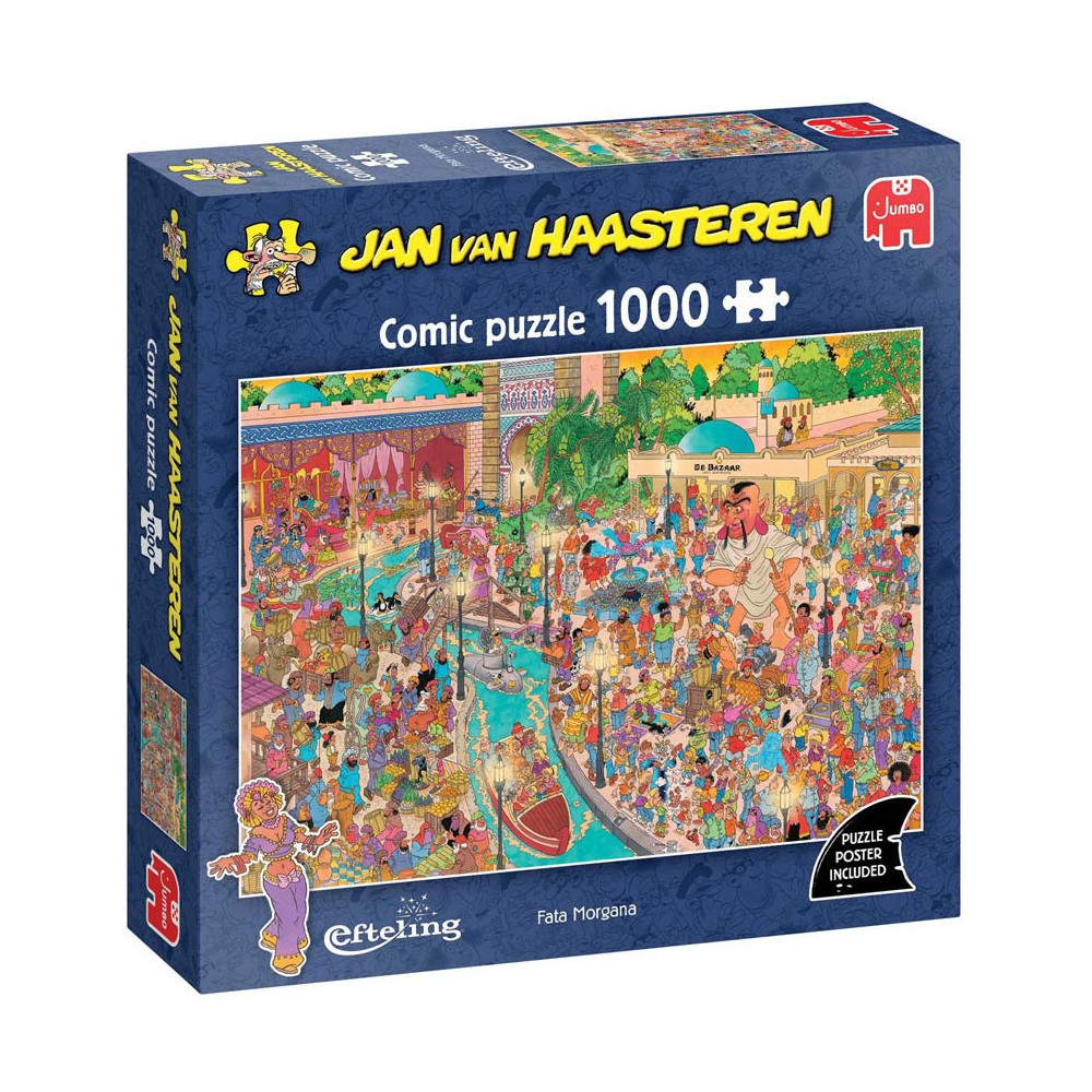 Produktbild för Jan van Haasteren Pussel - Efteling Fata Morgana 1 000 bitar