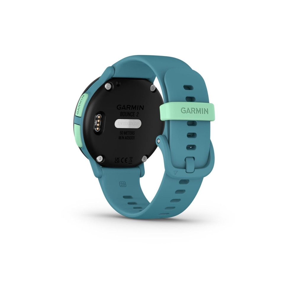 Produktbild för Garmin Bounce 2 smart klocka med band - 4 GB - turkos