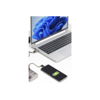 Produktbild för StarTech.com 7-Port Self-Powered USB-C Hub with Individual On/Off Switches, USB 3.0 5Gbps Expansion Hub w/Power Supply, Desktop/Laptop USB-C to USB-A Hub, 7x BC 1.2 (1.5A), USB Type C Hub - USB-C/A Host Cables (5G7AIBS-USB-HUB-EU) - hubb - 7 portar