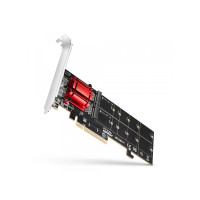 Produktbild för Axagon PCEM2-ND, PCIe, M.2, Hankoppling, Fullhöjd/låg profil...
