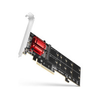 Produktbild för Axagon PCEM2-ND, PCIe, M.2, Hankoppling, Fullhöjd/låg profil...