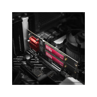 Produktbild för Axagon PCEM2-ND, PCIe, M.2, Hankoppling, Fullhöjd/låg profil...