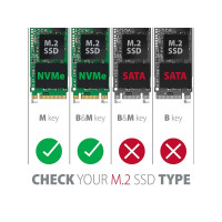 Produktbild för Axagon PCEM2-ND, PCIe, M.2, Hankoppling, Fullhöjd/låg profil...