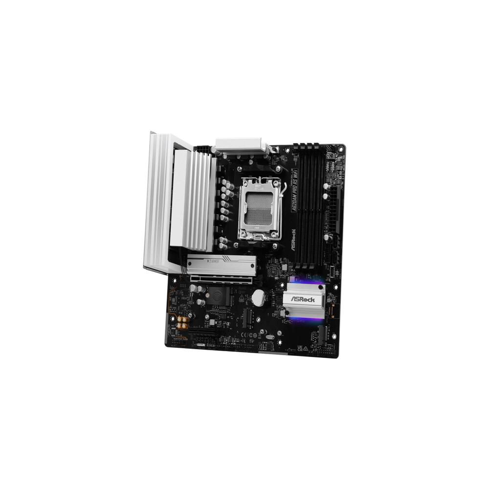 Produktbild för ASRock A620AM PRO RS WIFI - moderkort - micro ATX - Socket AM5 - AMD A620A