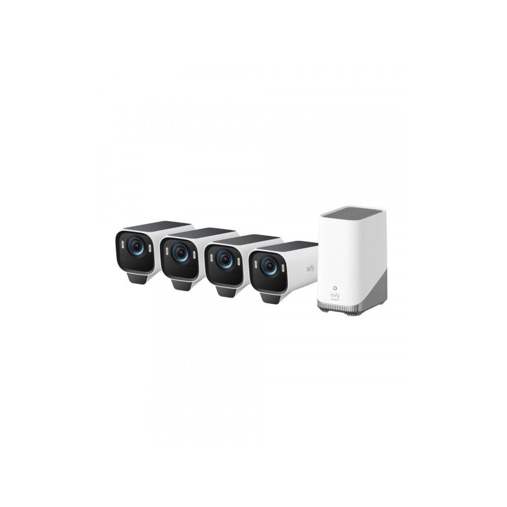 Produktbild för Eufy eufyCam S3 Pro - nätverksövervakningskamera - kula - med HomeBase S380