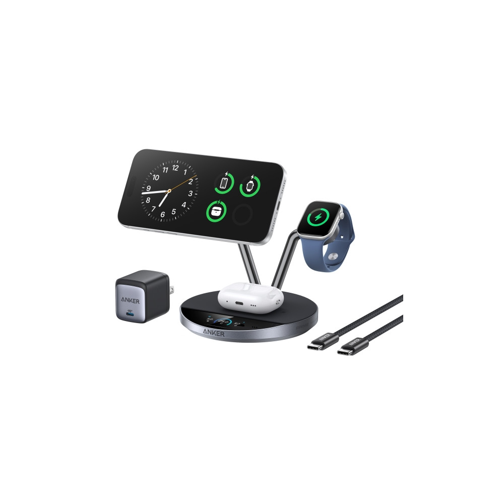 Produktbild för Anker B25X7G11, Inomhus, USB, Trådlös laddning, 1,5 m, Svart