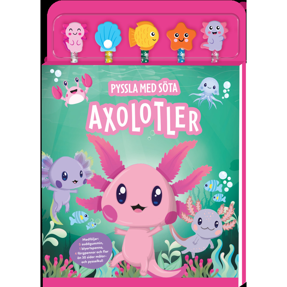 Produktbild för Pyssla med söta axolotler (bok)