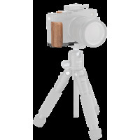 Produktbild för SmallRig 5985 L-Shaped Mount Plate with Wooden Handle for FUJIFILM X-E5 (Rosewood, Black)