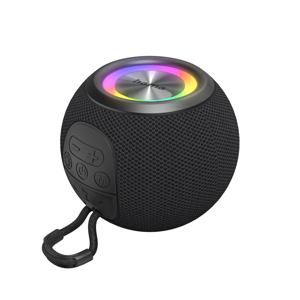 Produktbild för Hama Speaker BallShape Wireless LED Black
