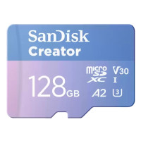 Produktbild för SanDisk Creator - flash-minneskort - 128 GB - mikroSDXC UHS-I