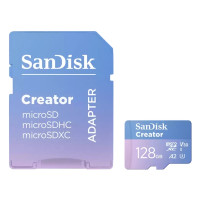 Produktbild för SanDisk Creator - flash-minneskort - 128 GB - mikroSDXC UHS-I