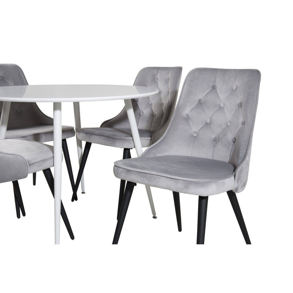 Produktbild för Plaza Matbord med Velvet Deluxe Stolarna