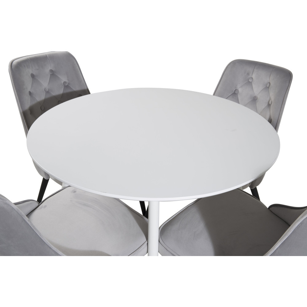 Produktbild för Plaza Matbord med Velvet Deluxe Stolarna