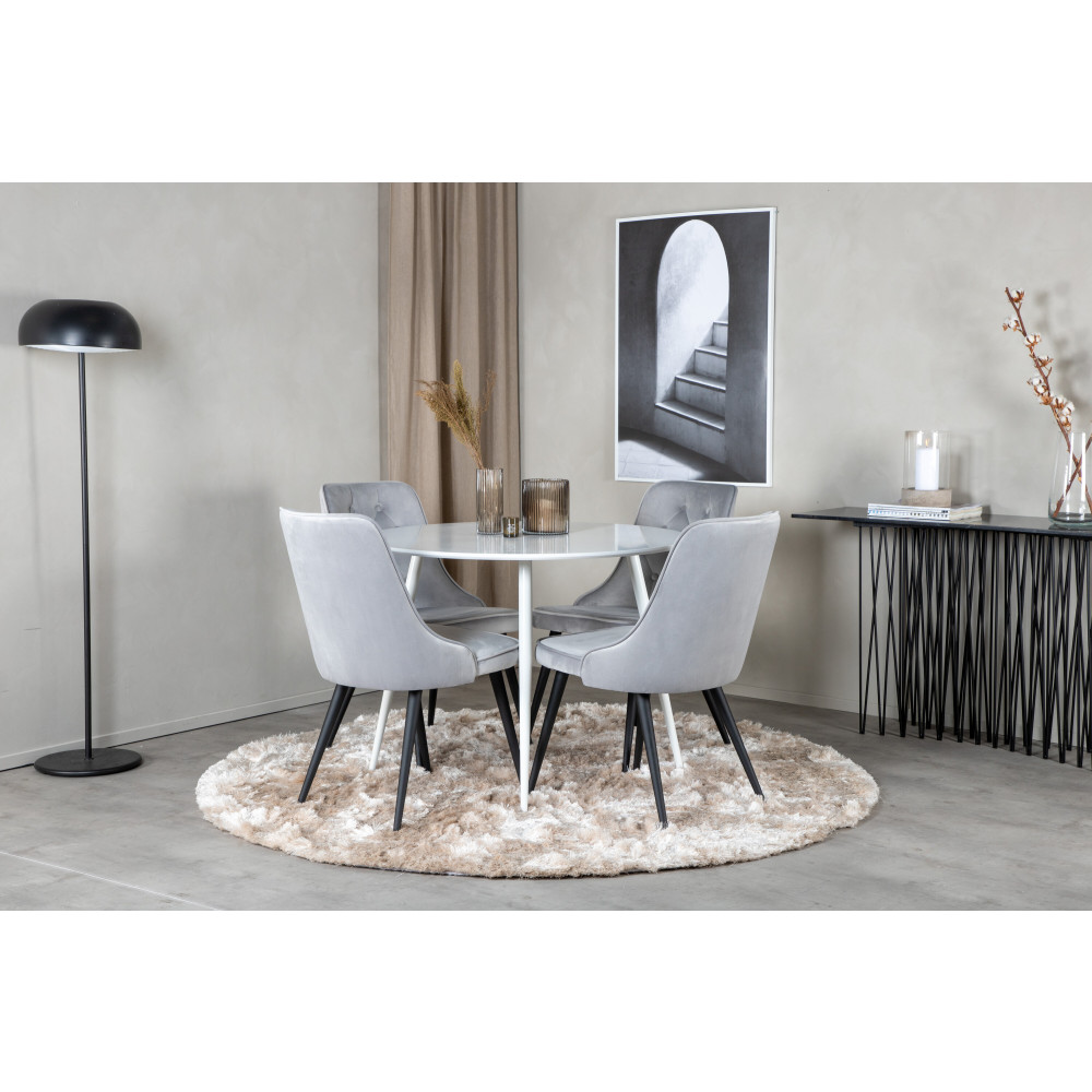 Produktbild för Plaza Matbord med Velvet Deluxe Stolarna