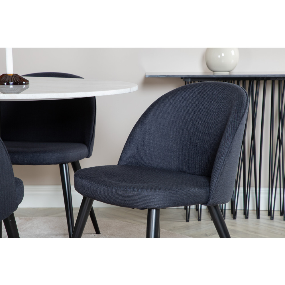 Produktbild för Estelle Matbord med Velvet Stolarna