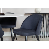 Produktbild för Estelle Matbord med Velvet Stolarna