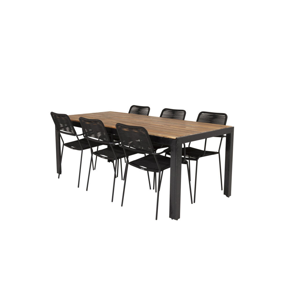 Produktbild för Bois Matbord med Lindos Stolarna
