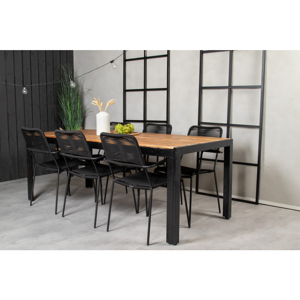 Produktbild för Bois Matbord med Lindos Stolarna
