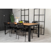 Produktbild för Bois Matbord med Lindos Stolarna