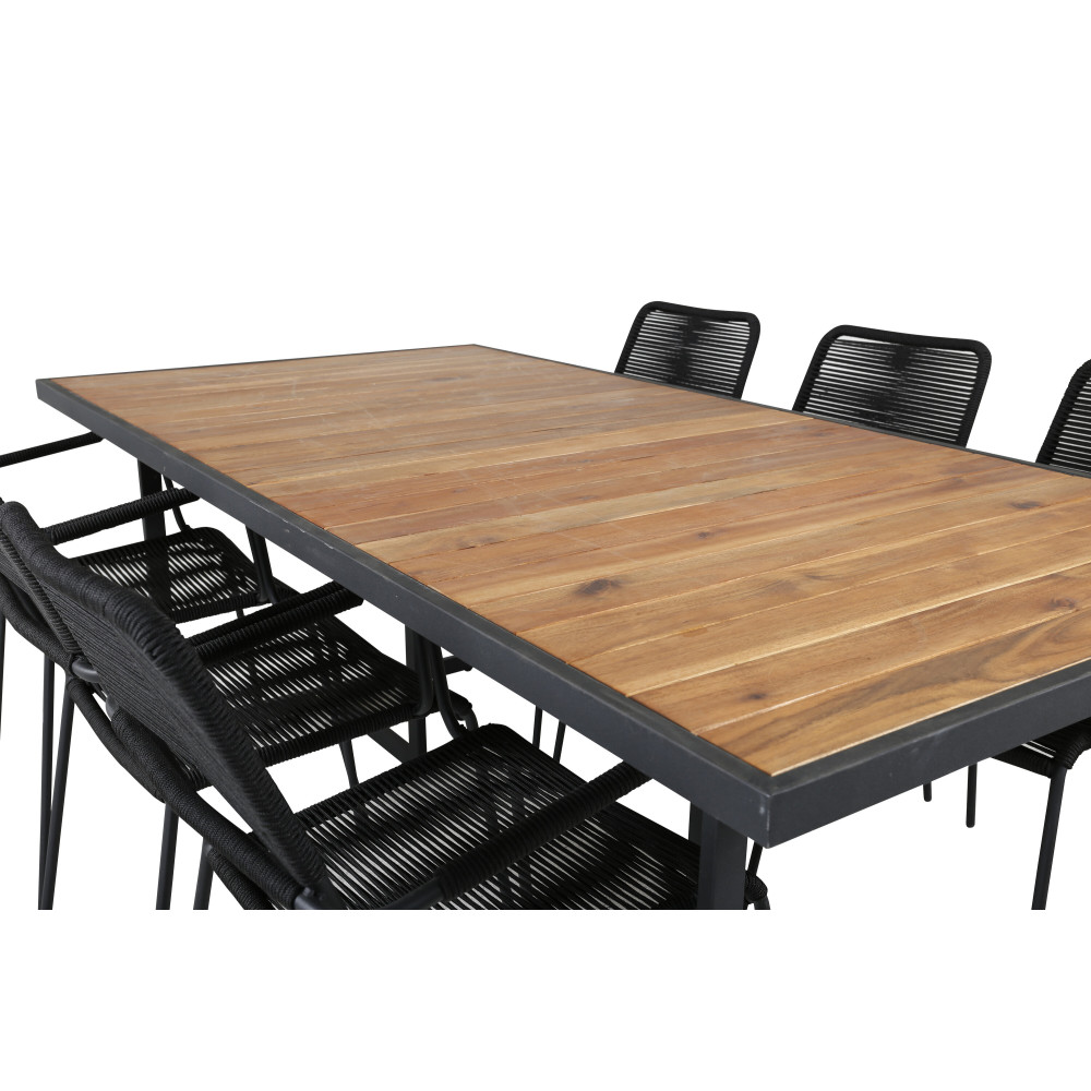 Produktbild för Khung Matbord med Lindos Stolarna