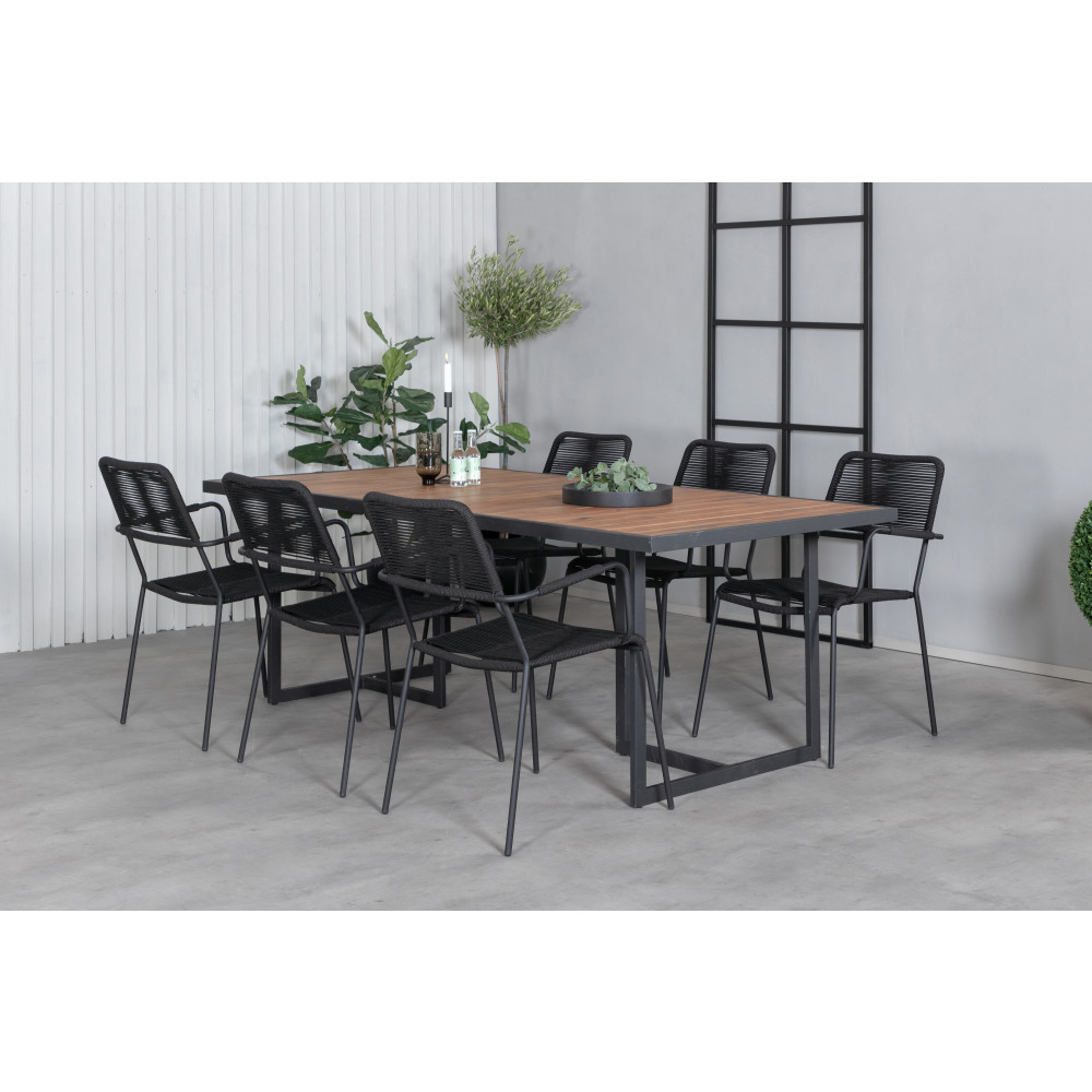 Produktbild för Khung Matbord med Lindos Stolarna