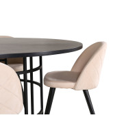 Produktbild för Copenhagen Matbord med Velvet Stolarna