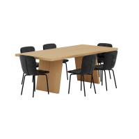 Produktbild för Logga Matbord med Punsch Stolarna