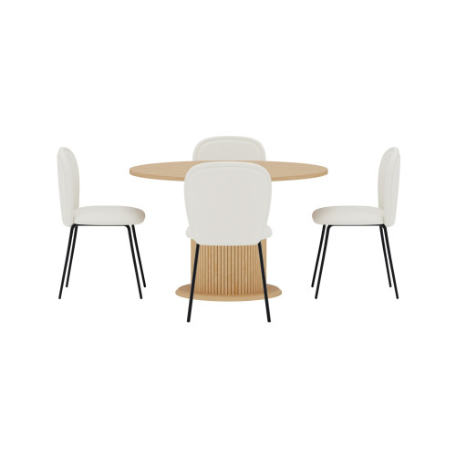 Venture Home Reko Matbord med Carl Stolarna