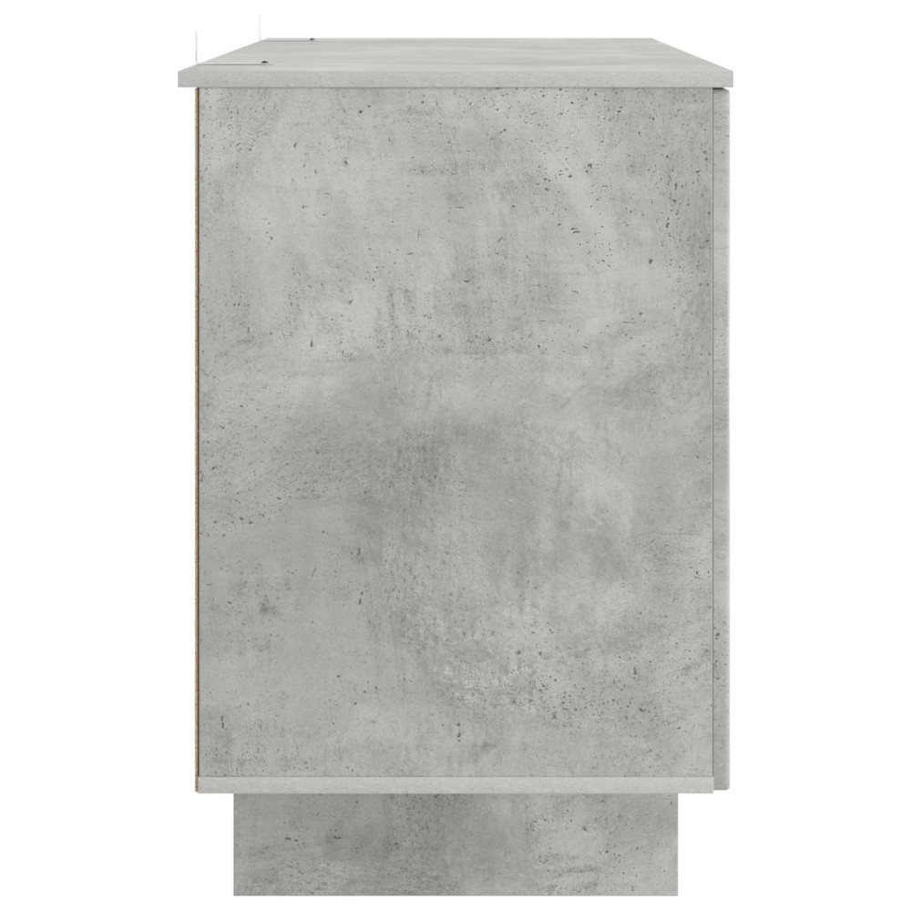 Produktbild för Skrivbord Betonggrå Konstruerat trä 142,5 x 50 x 75 cm