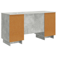 Produktbild för Skrivbord Betonggrå Konstruerat trä 142,5 x 50 x 75 cm