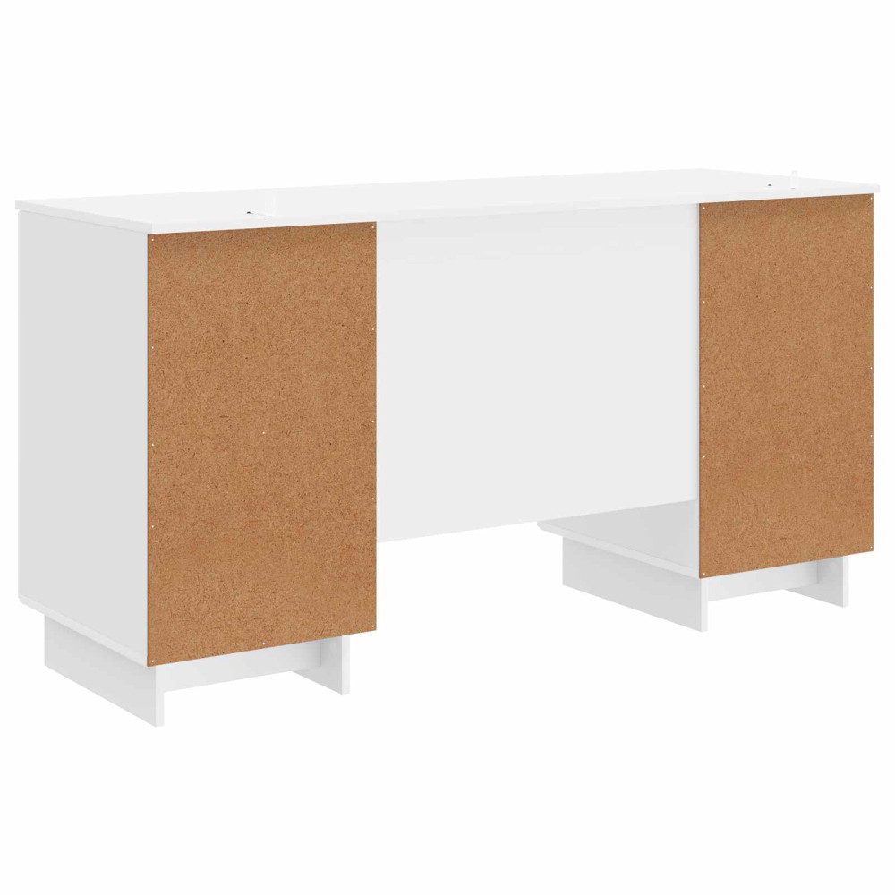Produktbild för Skrivbord Vit högglans Konstruerat trä 142,5 x 50 x 75 cm