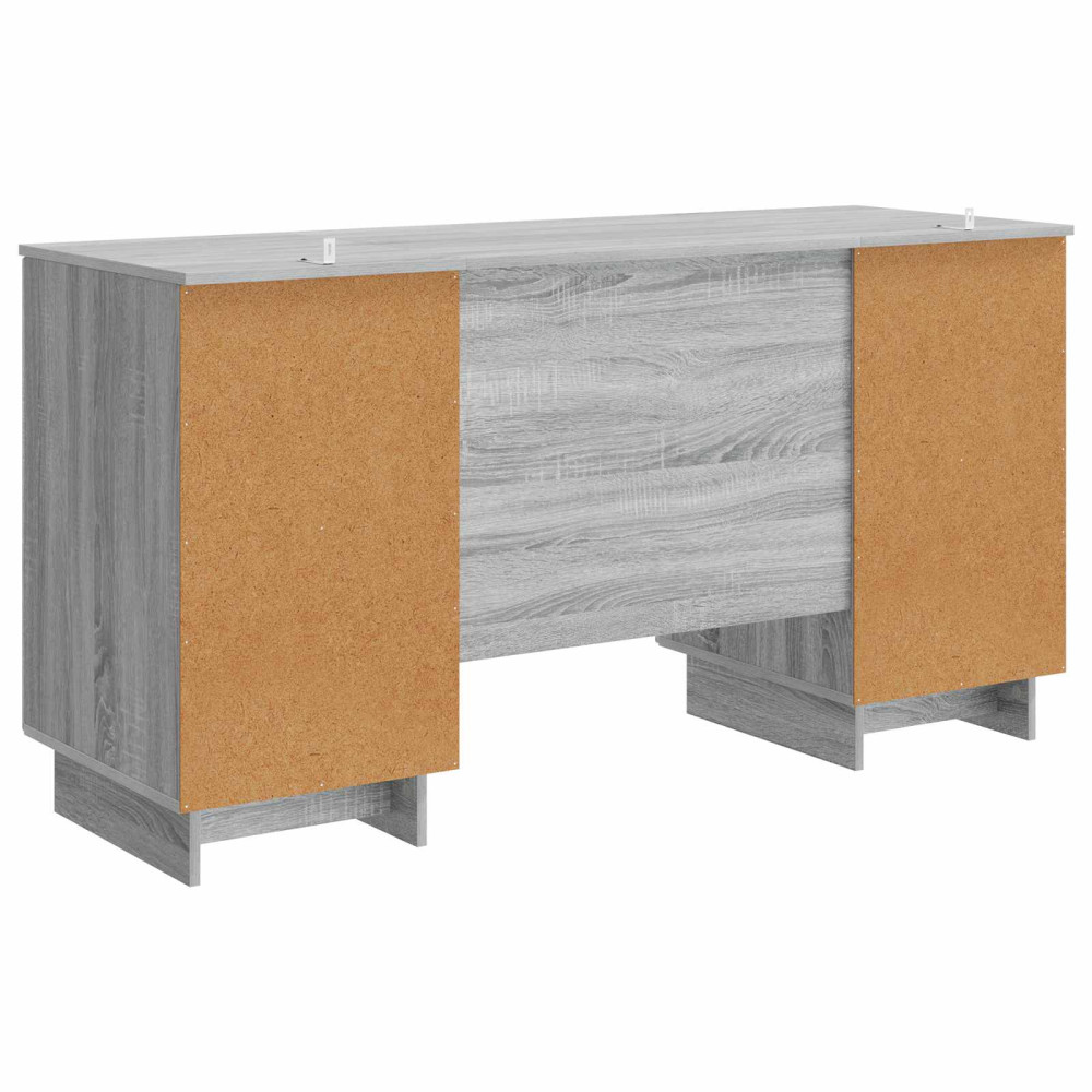Produktbild för Skrivbord Grå Sonoma Konstruerat trä 142,5 x 50 x 75 cm