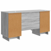 Produktbild för Skrivbord Grå Sonoma Konstruerat trä 142,5 x 50 x 75 cm