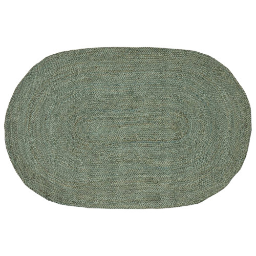vidaXL Områdesmattor Olivgrön 100 x 152 cm Jute - Mattor
