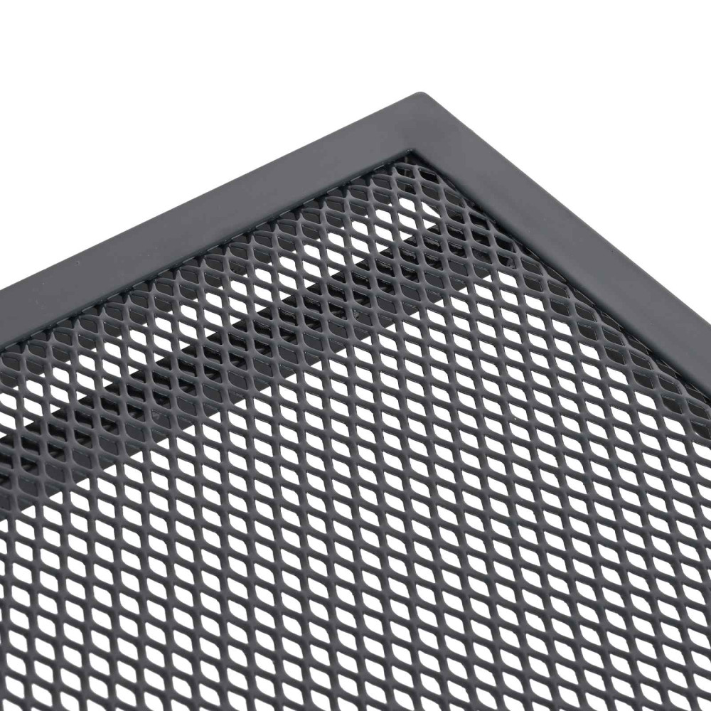 Produktbild för Utbyggbart Mesh Matbord Antracit 212 x 90 x 76 cm Stål