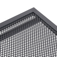 Produktbild för Utbyggbart Mesh Matbord Antracit 212 x 90 x 76 cm Stål