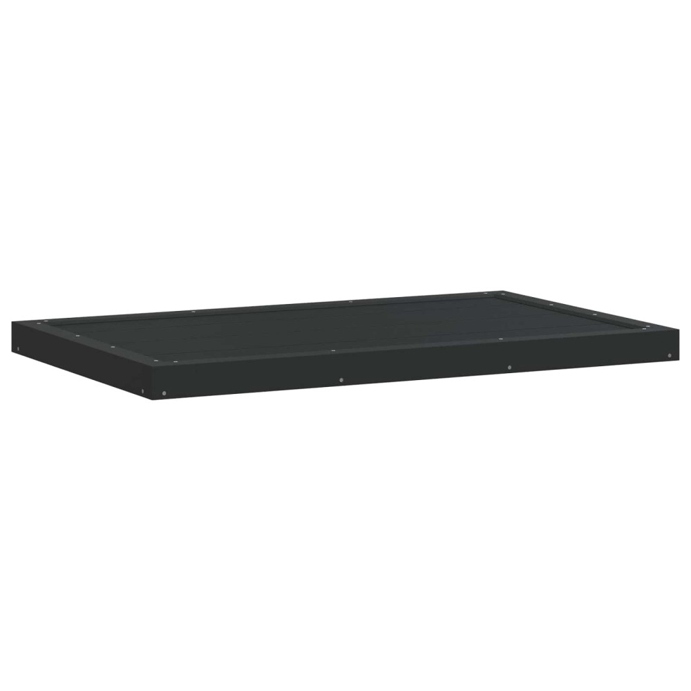 Produktbild för Duschbasplatta Svart 101 x 63 x 5,5 cm WPC