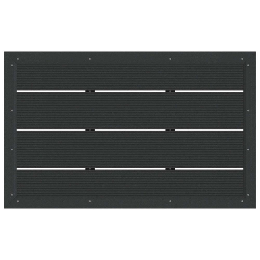 Produktbild för Duschbasplatta Svart 101 x 63 x 5,5 cm WPC