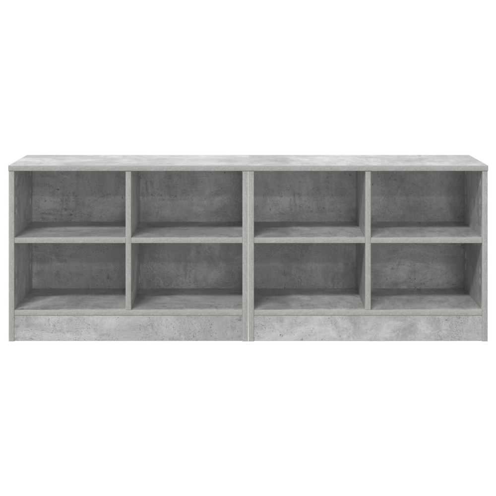 Produktbild för Sängskåp 2 pcs Betonggrå 66 x 33 x 48 cm Konstruerat trä