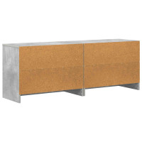 Produktbild för Sängskåp 2 pcs Betonggrå 66 x 33 x 48 cm Konstruerat trä