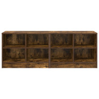 Produktbild för Sängskåp 2 pcs Rökt ek 66 x 33 x 48 cm Konstruerat trä