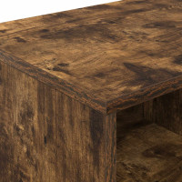 Produktbild för Sängskåp 2 pcs Rökt ek 66 x 33 x 48 cm Konstruerat trä