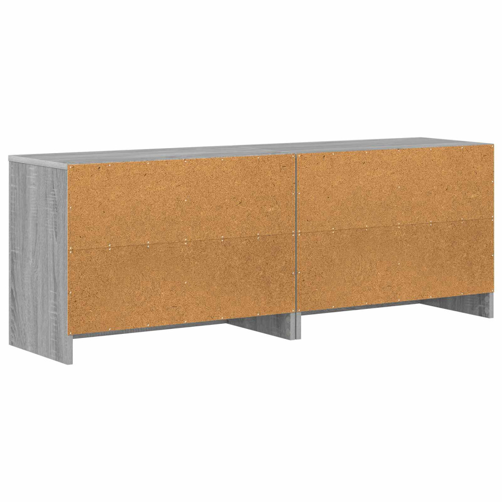 Produktbild för Sängskåp 2 pcs Grå Sonoma 66 x 33 x 48 cm Konstruerat trä