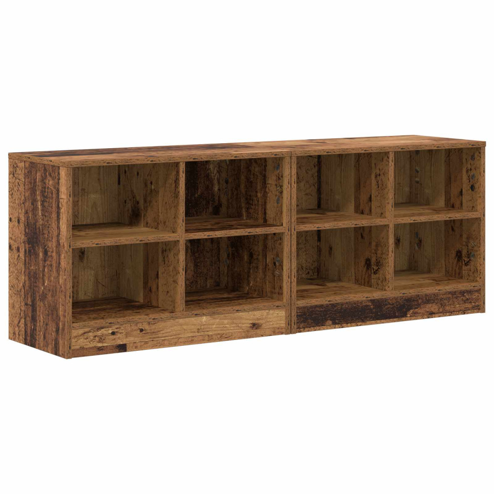 Produktbild för Sängskåp 2 pcs Gammalt trä 66 x 33 x 48 cm Konstruerat trä