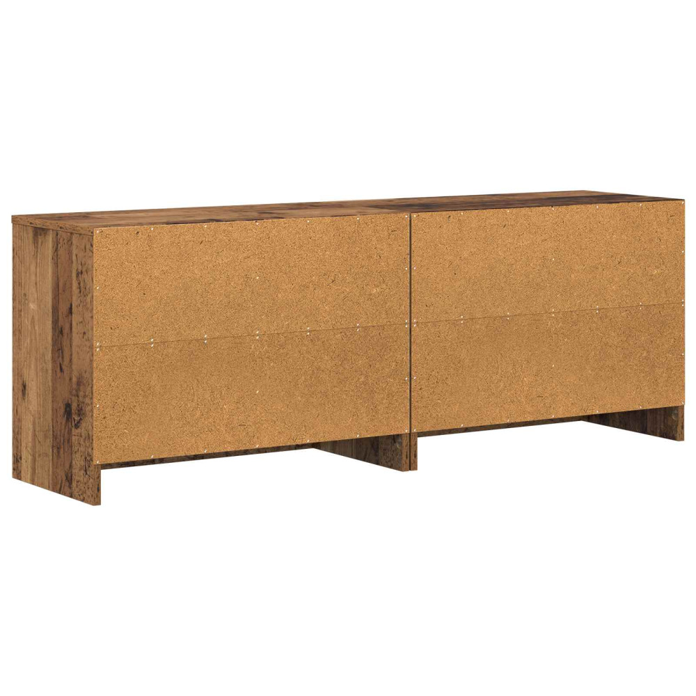 Produktbild för Sängskåp 2 pcs Gammalt trä 66 x 33 x 48 cm Konstruerat trä